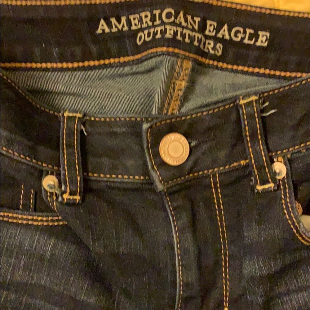 American Eagle Skinny Jeans, Size 8, Dark - Picture 3 of 5